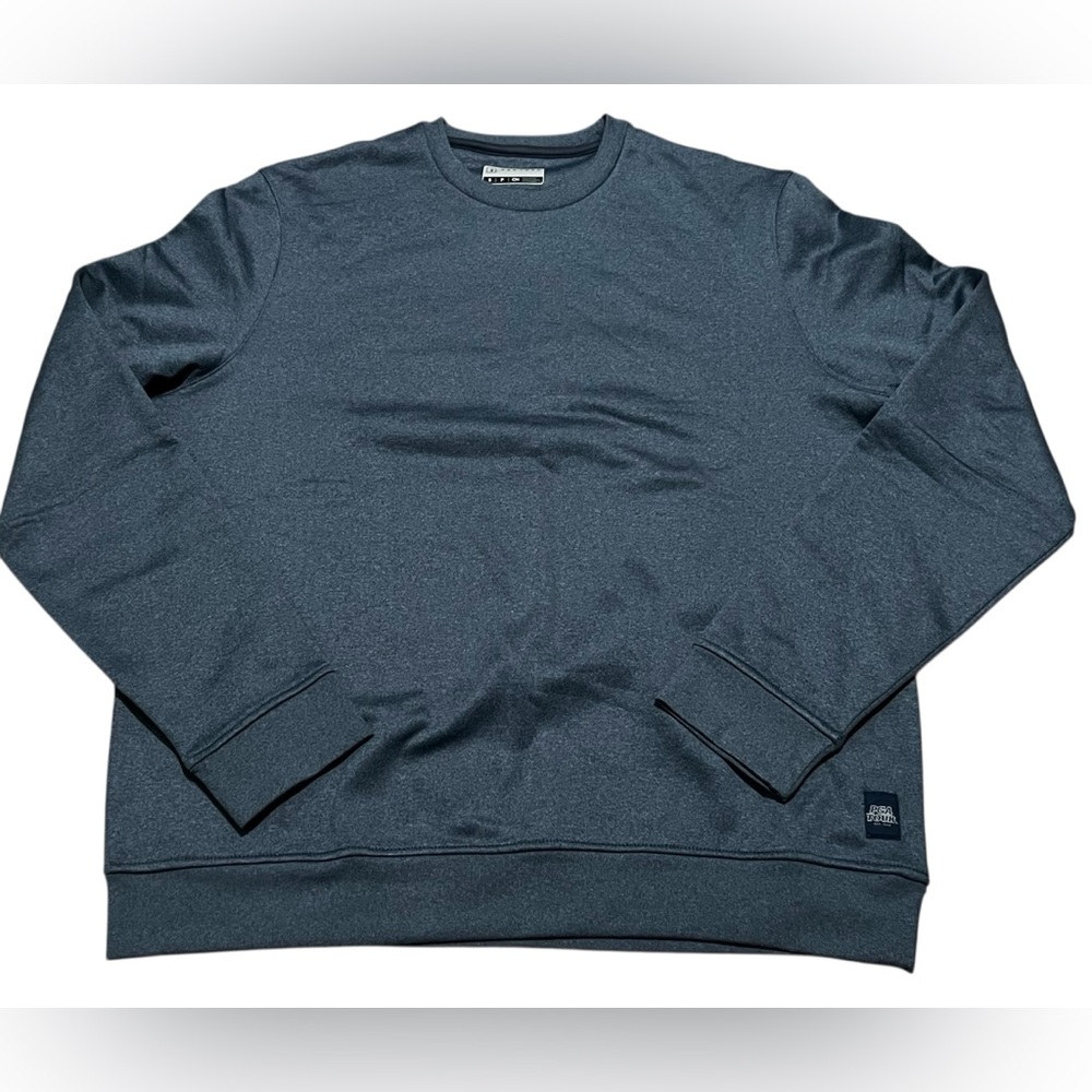 PGA Tour Men's golf Crewneck Sweater Heathered‎ Blue long sleeve size small